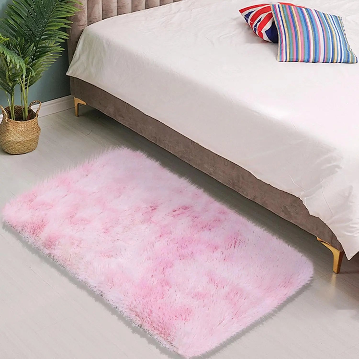 VIKAMA 40*60 Felpudo Alfombrilla de Bienvenida Alfombra Suave para Sala de Estar Alfombra para Dormitorio Suave Alfombrilla Cálida de Invierno Alfombra de Habitación Decoración del Hogar