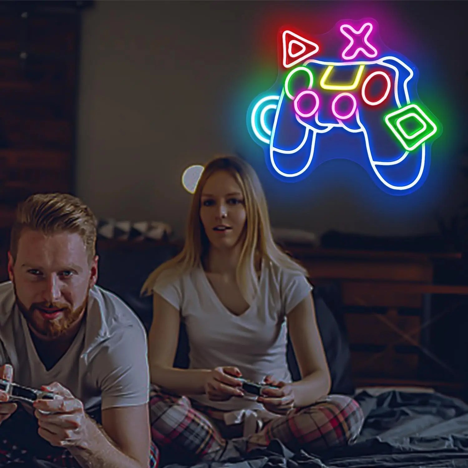 Game Neon Sign LED Neon Light for Wall Decor USB Powered for Bedroom Bar Shop Game Room Man Cave Decor Gift for Game Lover