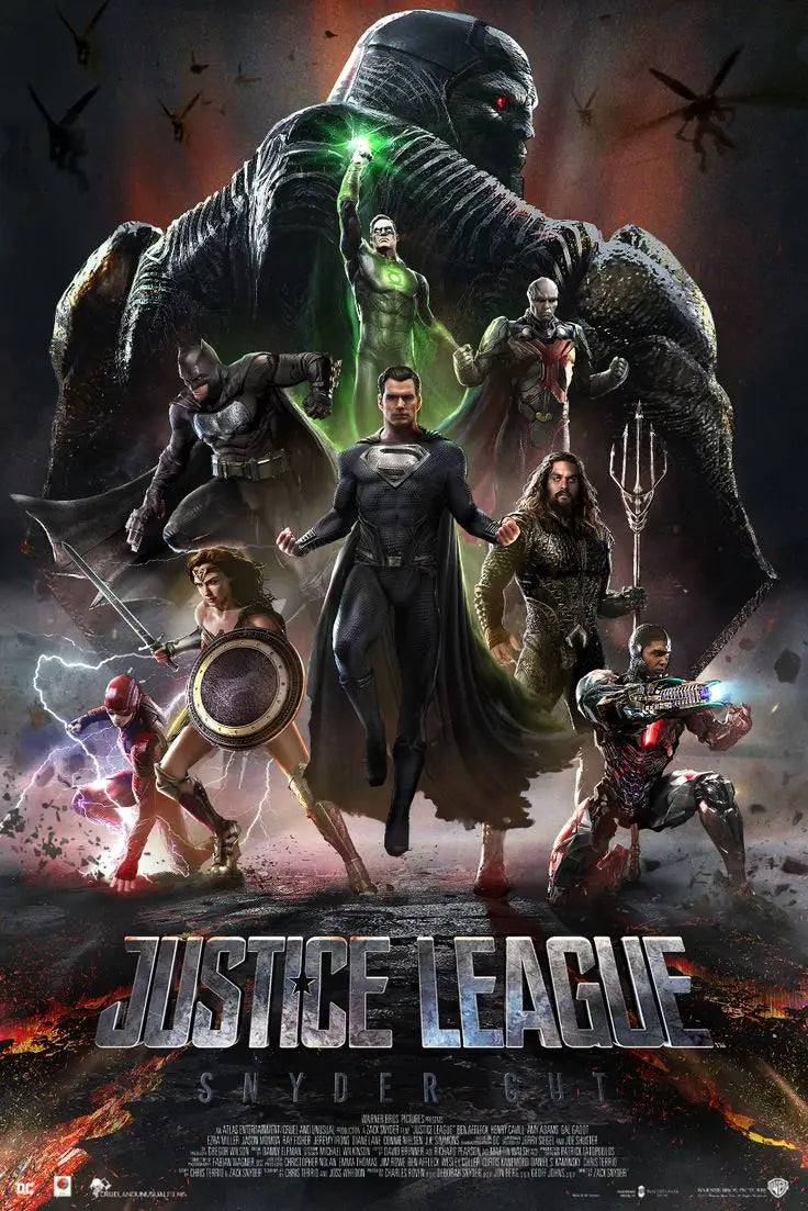 Superman et Batman Super-héros Justice League DC Film Affiches Peinture sur toile Art mural moderne pour salon Décoration intérieure