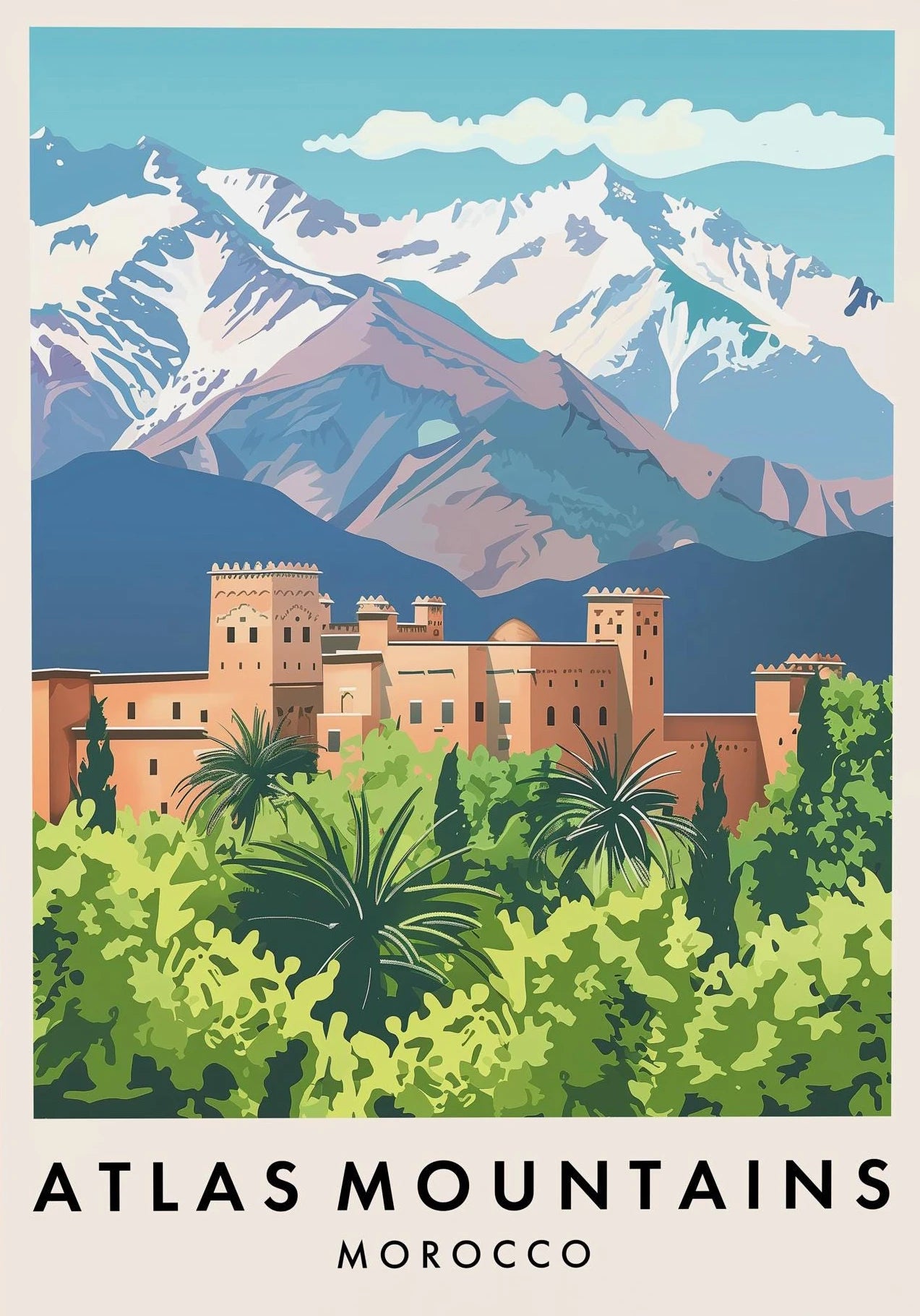 Africa Travel Art Seychelles Luxor Temple Karnak Poster City Landscape Poster Prints Asia Scenery Canvas Art Painting Home Decor