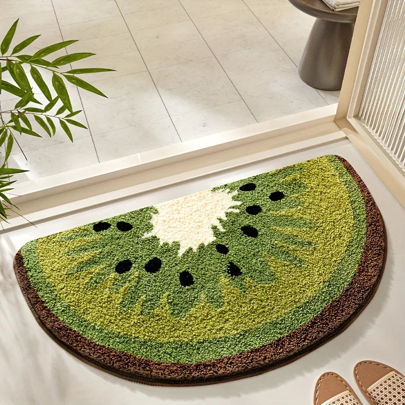 Felpudo de frutas frescas VIKAMA, felpudo de colores brillantes, alfombrilla de baño suave y absorbente, alfombra de dormitorio, alfombra de suelo para decoración del hogar.
