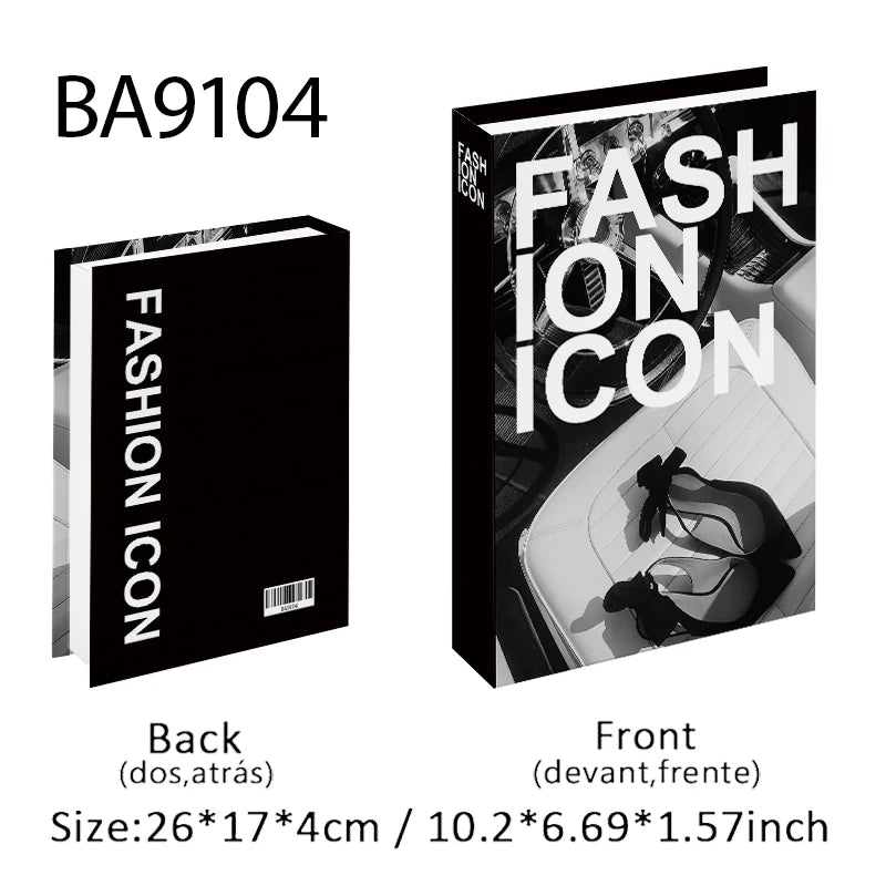 Paris New York Luxury Decorative Books Home Decor Fake Book Storage Box Shelf Ornament Coffee Table Bedroom Interior Decoration