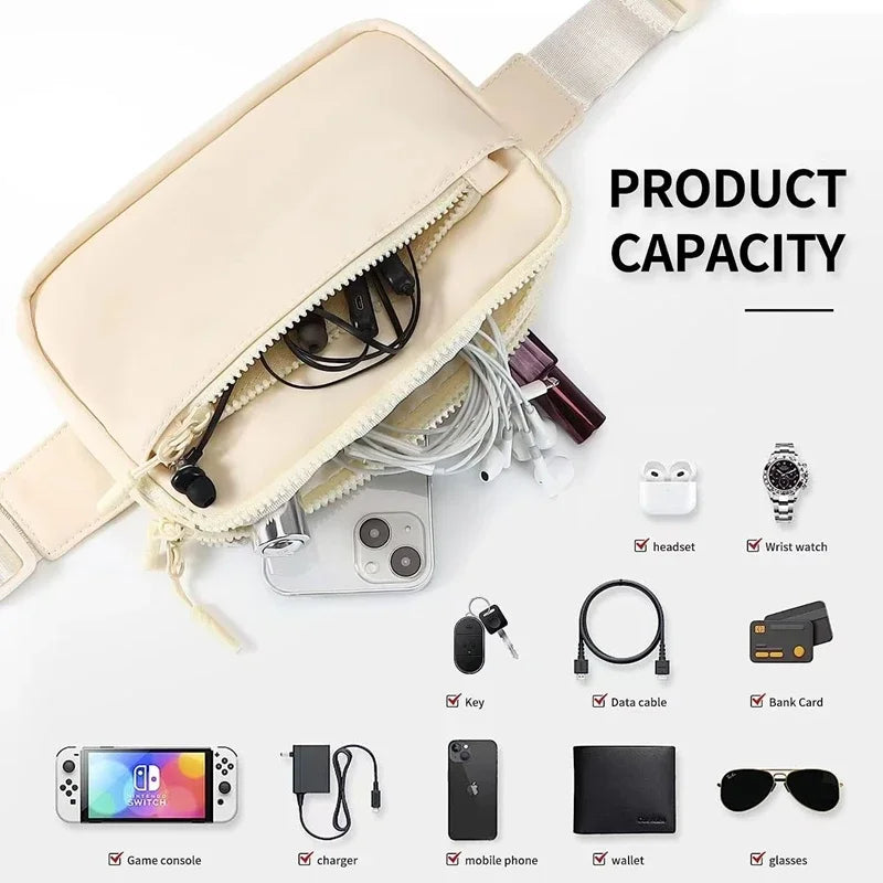 Sac Banane Yoga Tendance 2026 Sac de Sport Ceinture Yoga Sac Téléphone Portable Sac Portable Fitness Unisexe Course Cadeau Femme
