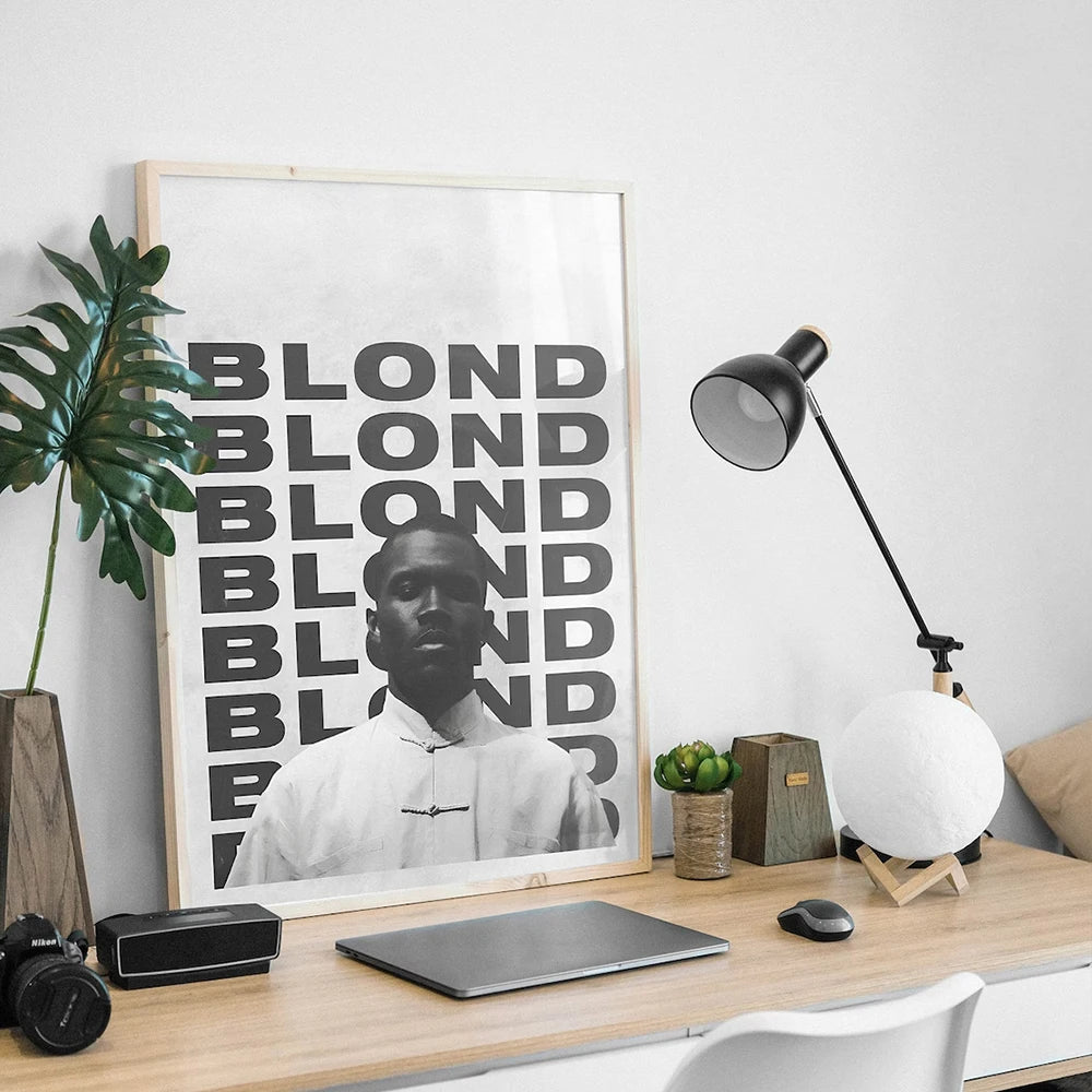 Arte de pared moderno de Frank Ocean Blond White Ferrari Cars Rap Hypebeast, pósteres de pintura en lienzo para sala de estar, decoración del hogar
