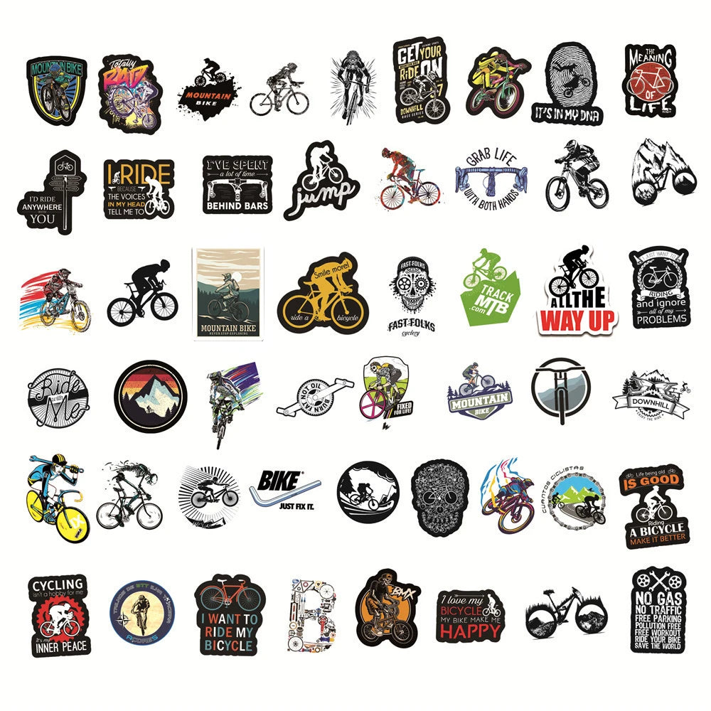 10/30/50/100PCS Pegatinas de graffiti para bicicleta de montaña MTB, para portátil, guitarra, equipaje, monopatín, coche, impermeables, geniales, calcomanías, juguetes para niños