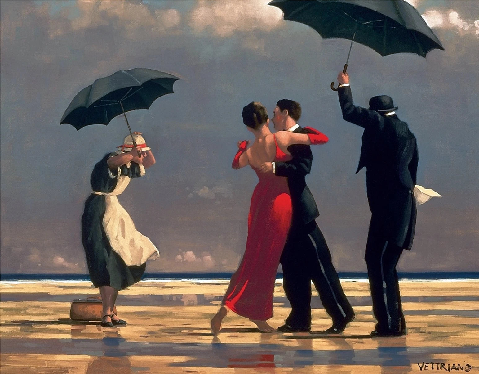Jack Vettriano Classic Sexy Woman Portrait Nude Lover Poster Vintage Canvas Painting Wall Art Picture Erotic Home Room Decor