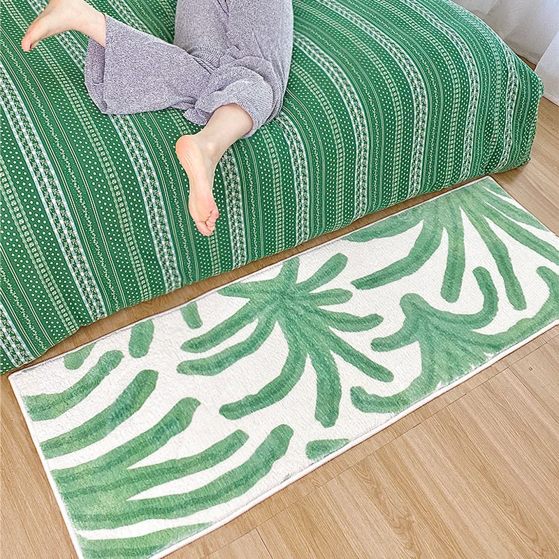 VIKAMA Alfombra Larga de Cachemira Estilo Ins, Confort, Enfriamiento, Manta de Cama para Dormitorio, Manta para Ventana de Bahía, Alfombra para Guardarropa, Decoración del Hogar