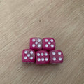 Juego de 5 dados de dos colores para rompecabezas, accesorio de juego de mesa, dados de puntos de 6 caras, juego divertido de 16 mm