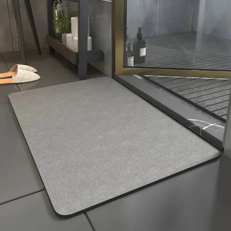 Tapis de sol d'été simple de couleur unie en diatomite antidérapant pour cuisine, entrée, salle de bain, décoration intérieure