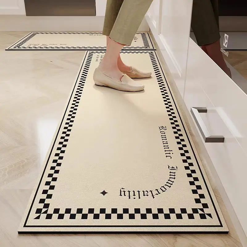 Alfombrilla de Diatomita Antideslizante, Absorbente de Agua y Aceite, para Puerta de Cocina VIKAMA, Alfombrillas Absorbentes para Baño