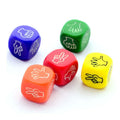 5 unidades/lote Dados Mora Diseño Creativo 2*2 cm Juego de Adivinar con los Dedos KTV Bar Juego Material de Resina Verde