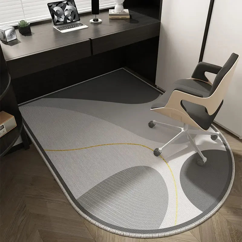 VIKAMA Alfombra de Suelo para Silla de Ordenador, Alfombrilla de Lujo para Silla Giratoria de Oficina, Alfombra para Tocador de Dormitorio, Alfombra para Puerta de Entrada, Decoración del Hogar