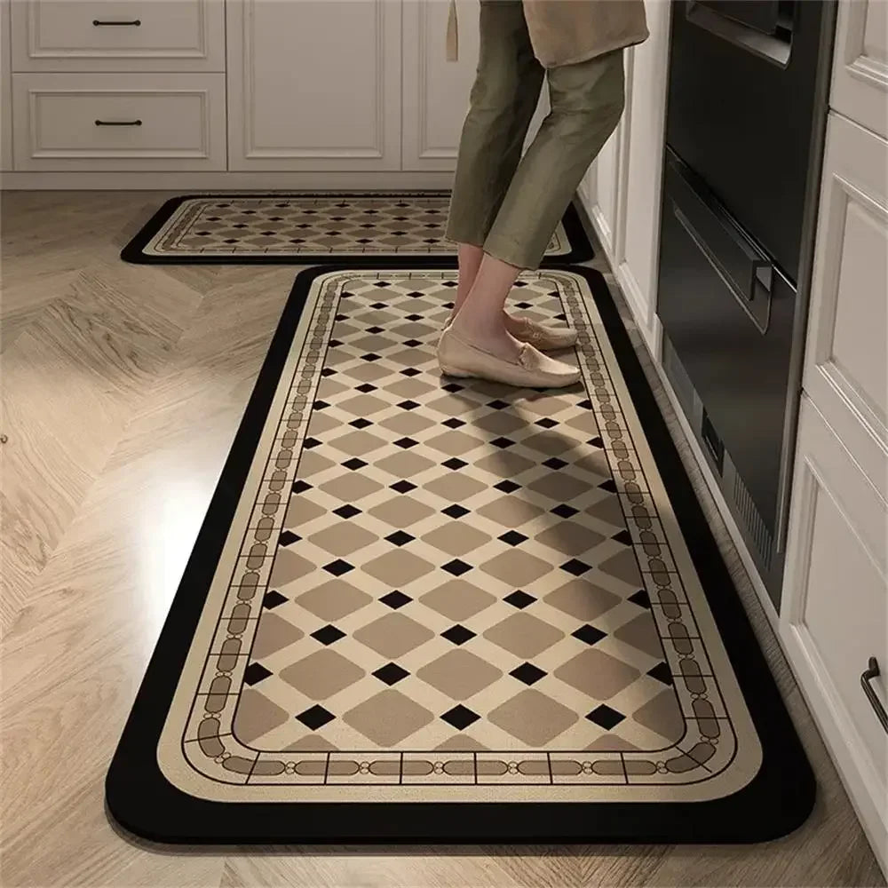 Alfombrilla de cocina VIKAMA de 1/2 piezas, antideslizante y fácil de mantener, decoración del hogar, alfombra para porche de entrada, alfombrilla para sala de estar