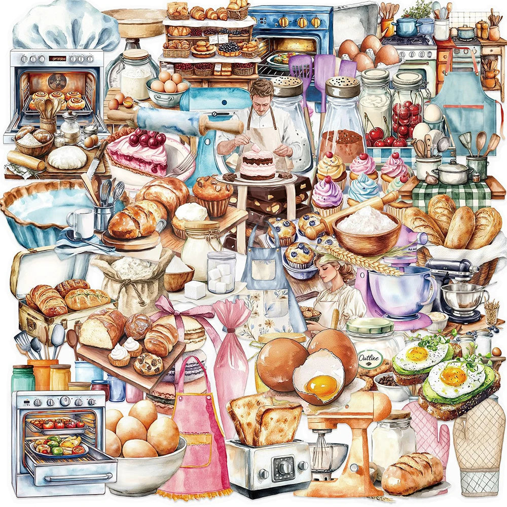10/30/50 Pièces Autocollants Transparents de Dessins Animés pour la Pâtisserie, Esthétiques, Décalcomanies DIY pour Ordinateur Portable, Téléphone, Réfrigérateur, Agenda, Jouets pour Enfants