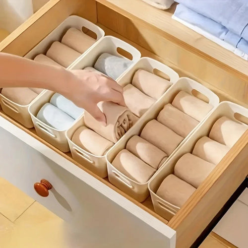 Lot de 2/5/10 boîtes de rangement multifonctionnelles ! Rangement rapide pour sous-vêtements et autres articles. Robuste et durable, idéal pour l'organisation de la maison.