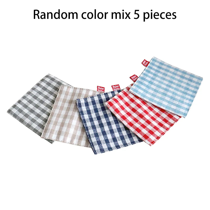 New Stripe Series Multicolor Korean Cotton Coaster Square Fresh Table Cloth Heat Insulation Mat Coffee Cup Placemat Table Decor