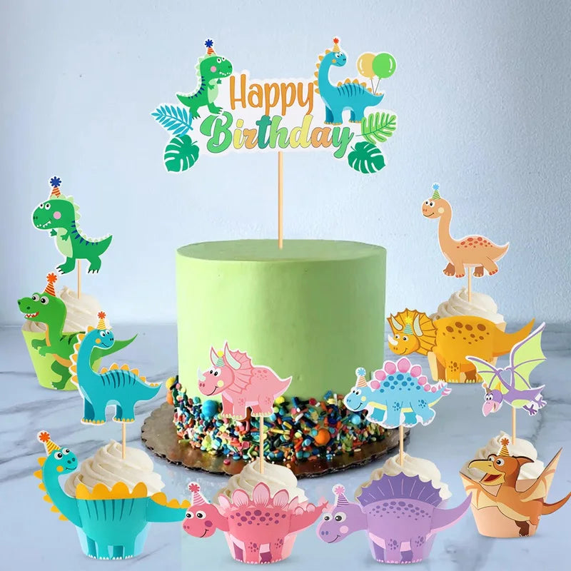 Décoration de fond de fête dinosaure, décorations d'anniversaire dinosaure, décor de baby shower pour garçons, fournitures de fête d'anniversaire jungle safari