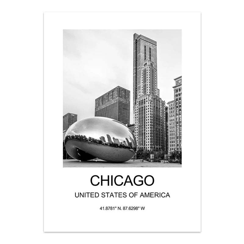 City Poster New York London Paris Wall Art for Livingroom Decoration Picture on The Wall Sheets for Paintings Canvas Home Decor