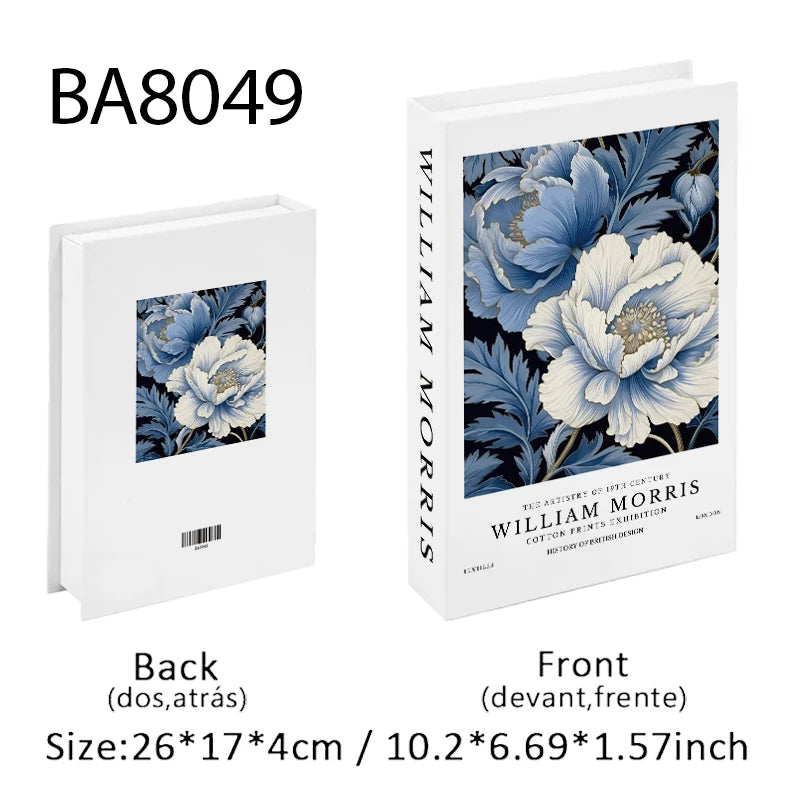 Fashion Paris Milan Luxe Fake book Decorative Books Storage Box Home Interior Decoration Coffee Table Bedroom Living Room Decor