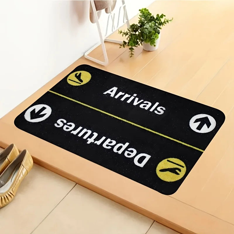 Tapis de salon VIKAMA avec motif de panneau de stationnement d'avion minimaliste, chambre à coucher, paillasson d'entrée, tapis de décoration doux et confortable