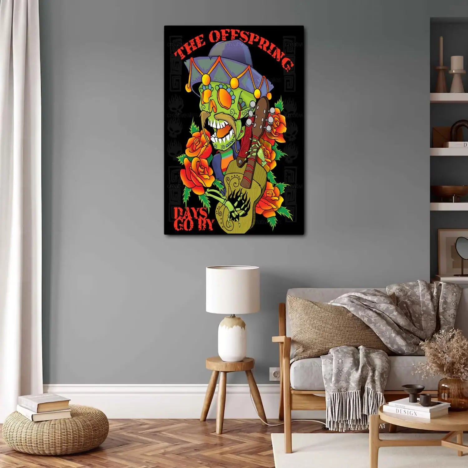 el descendiente Póster de lona de videojuegos de anime y cuadro de pared impreso, pósters de decoración moderna para dormitorio familiar