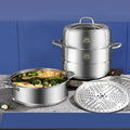 Nuevo producto: juego de ollas para cocinar al vapor de acero inoxidable 304, olla de acero inoxidable para cocinar al vapor y para sopa.