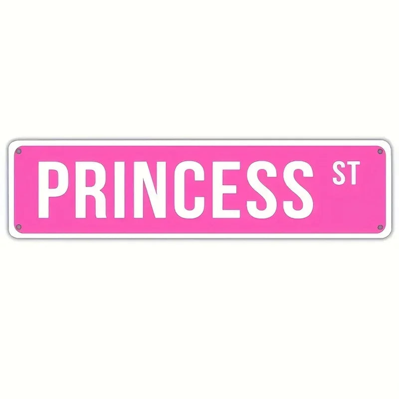 BrandName Aluminum Cheerleading Sign | Cheerleader St Princess St | Vintage Funny Street Decor for Home Club Walls