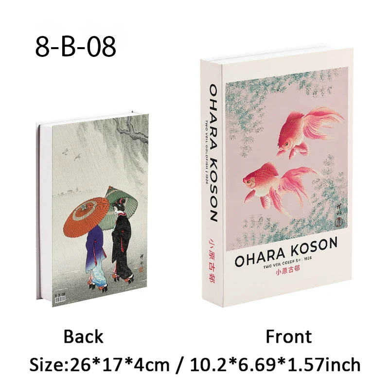 Matisse Monet Boho Luxury Decorative Books Interior Decoration Fake Book Storage Box Coffee Table Aesthetic Ornament Home Decor