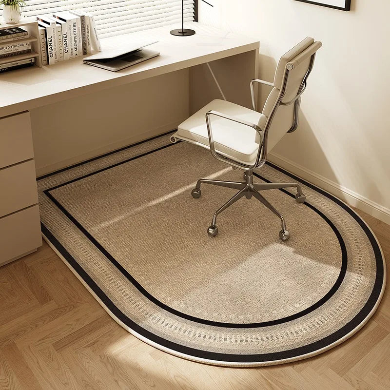 Alfombrilla para silla VIKAMA, alfombra arqueada para dormitorio, tocador, alfombra moderna para el hogar, estudio, sala de juegos, silla giratoria, alfombra silenciosa, alfombrilla para escritorio de oficina