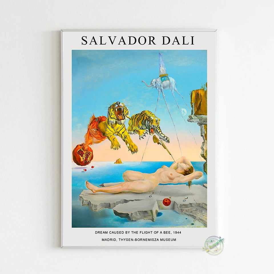 Salvador Dalí Surrealismo Póster Arte de Pared Lienzo Pintura Pósteres e Impresión Imagen para Sala de Estar Decoración del Hogar Regalo