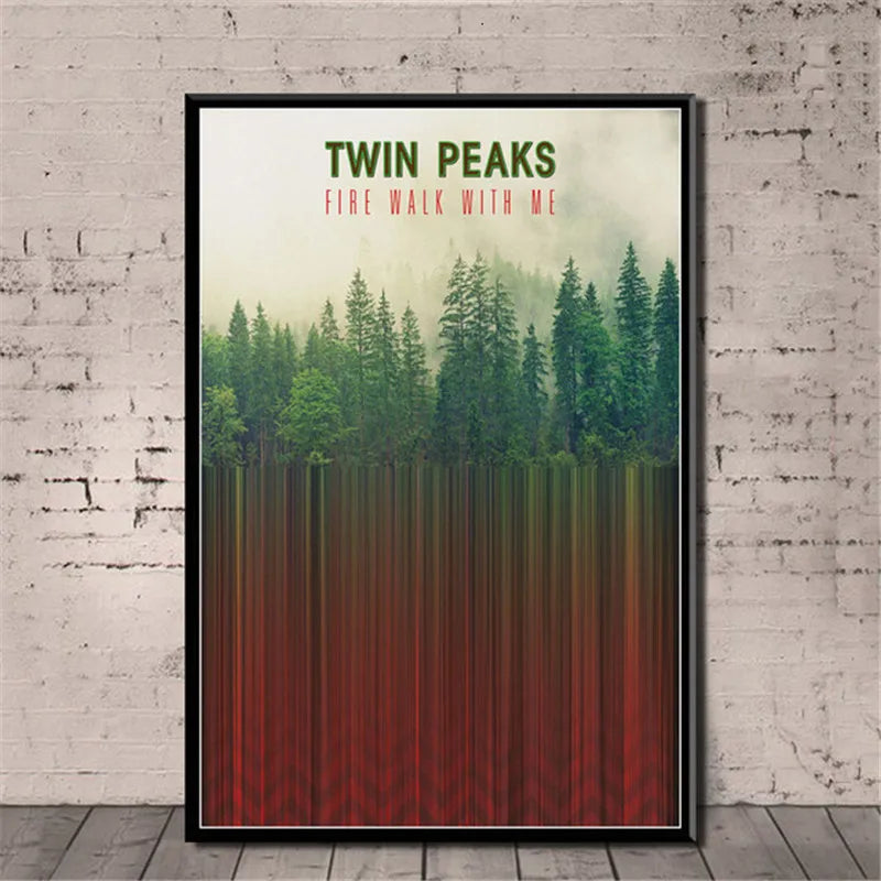 Serie de TV Twin Peaks, póster de anime de película clásica y grabados en lienzo, pintura artística, cuadros de pared para sala de estar, decoración del hogar