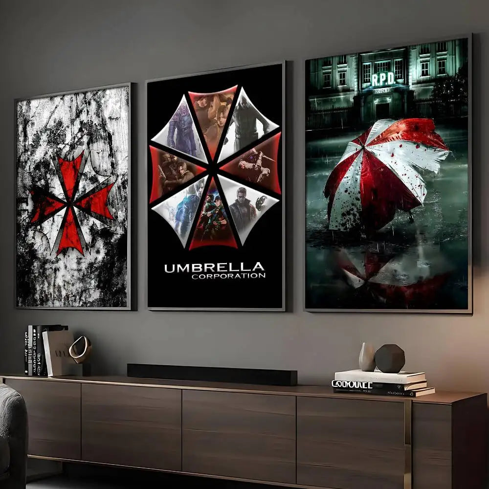 R-RESIDENT Game E-EVILs Poster HD Art Adhésif Mural Imperméable Décoration Salon Bar