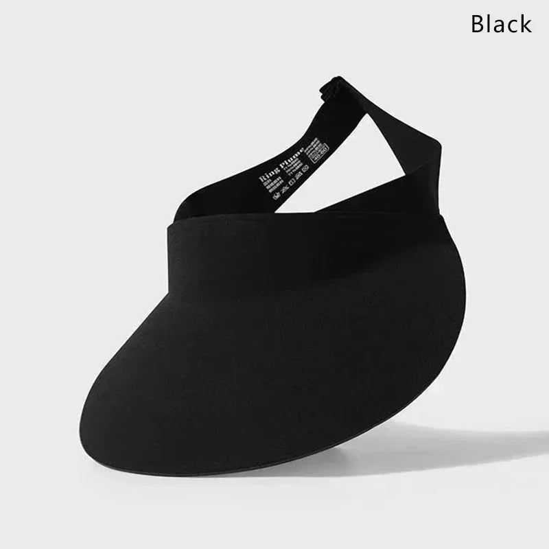 Nouveauté 2025 ! Chapeau de soleil pliable à large bord sans couture anti-UV – Casquette de voyage en nylon à séchage rapide – Ne laisse aucune marque – Cadeau d'été pour femme