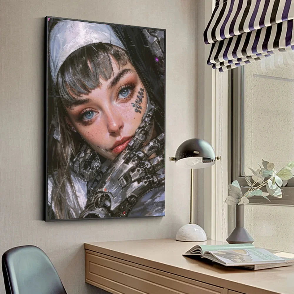 A-Anime Nonne Affiches HD Affiches Maison Chambre Bar Café Décor Art Peinture Murale Image
