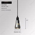 Lustre LED minimaliste moderne européen en verre pour bar, restaurant, salon, café, chambre à coucher, éclairage décoratif