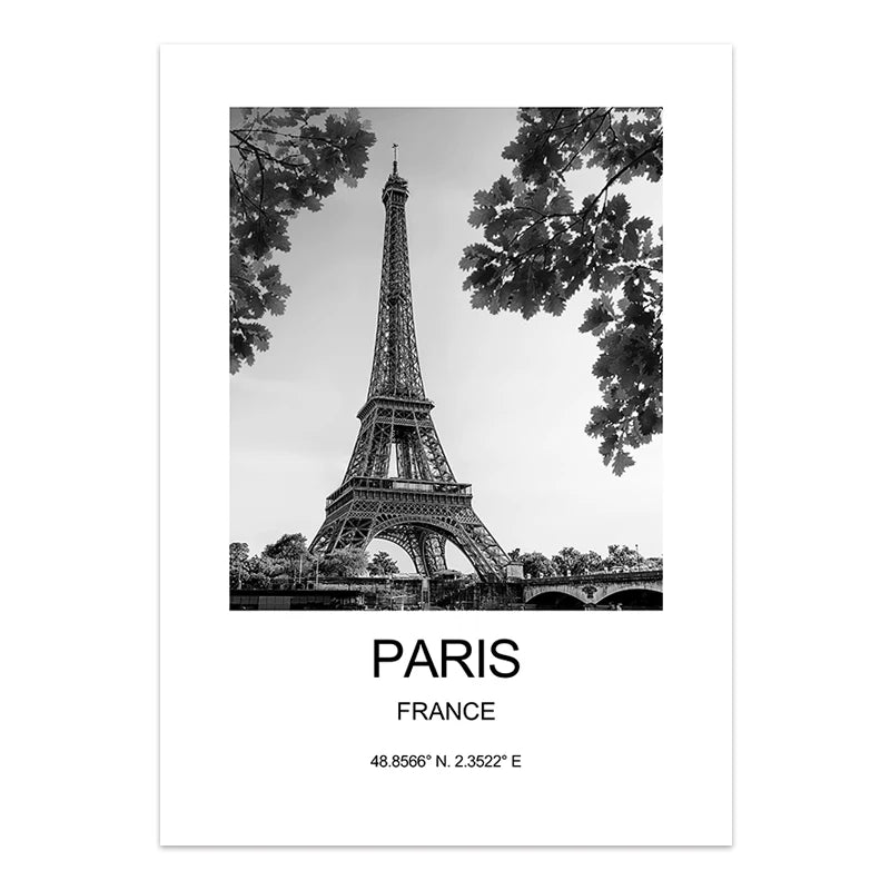 City Poster New York London Paris Wall Art for Livingroom Decoration Picture on The Wall Sheets for Paintings Canvas Home Decor