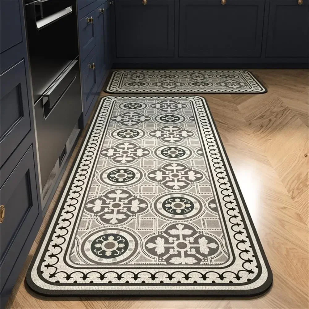 Alfombrilla de cocina VIKAMA de 1/2 piezas, antideslizante y fácil de mantener, decoración del hogar, alfombra para porche de entrada, alfombrilla para sala de estar