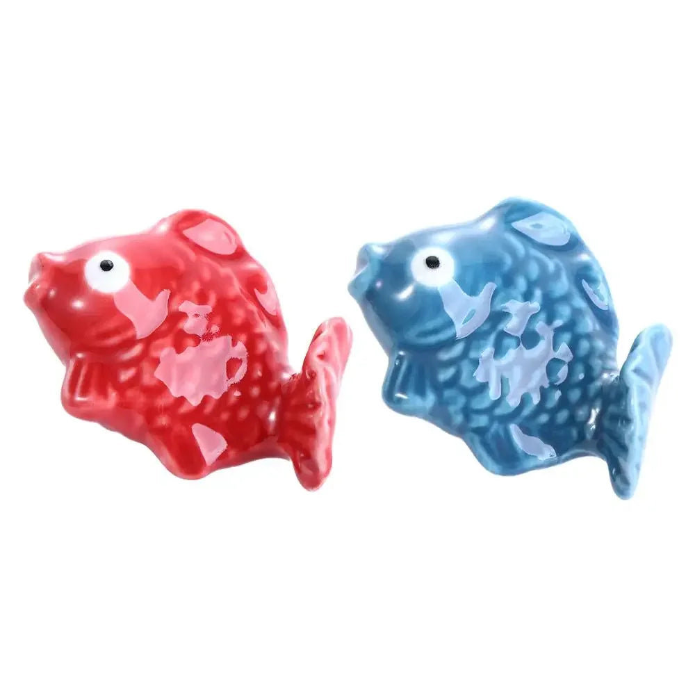 Restaurant Hôtel Créatif Mignon Céramique Poisson Vaisselle Support Baguettes Porte-couverts Présentoir Baguettes Repose-baguettes Décor Artisanat