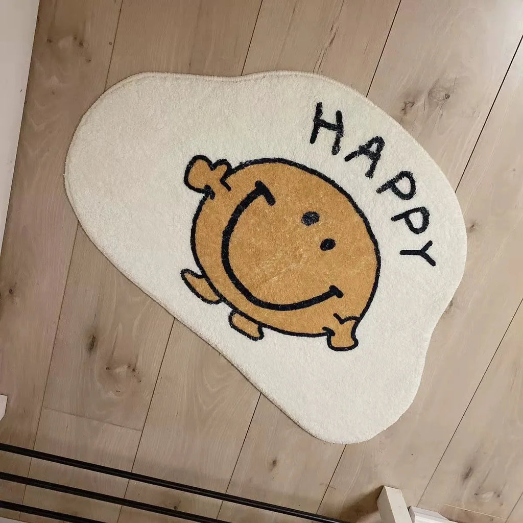 Alfombra de Cachemira Sintética Floral VIKAMA, Felpudo de Entrada para Sala de Estar, Decoración de Dormitorio, Alfombra de Piso para Baño del Hogar