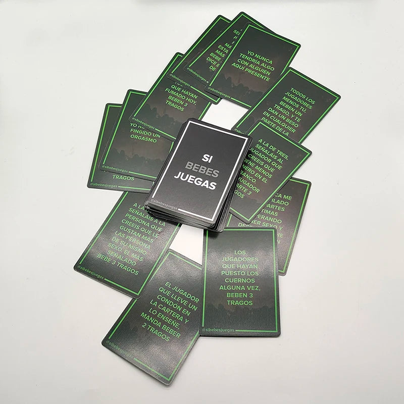 Juego de cartas para beber de mesa de papel de nuevo lanzamiento, juego de cartas para borrachos para adultos en español para fiestas