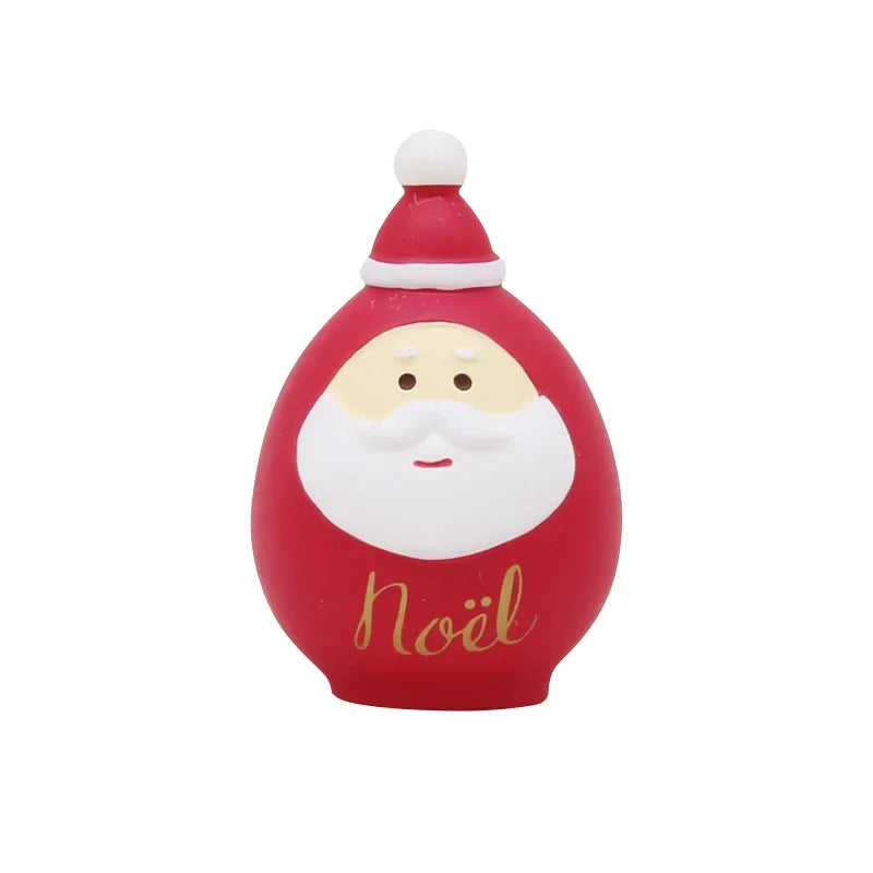Zakka Figuras Navidad Japonés Creativo Exquisito Mate Resina Navideña Pequeña Decoración Cisne Puff Ukelele Trineo Sofá Reno
