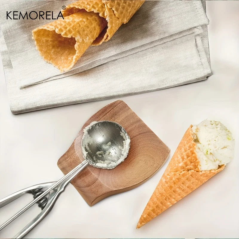 KEMORELA 1PCS Soporte de madera para cuchara, utensilio de cocina, soporte de madera para cuchara, espátula de cocina, pinzas de madera para utensilios
