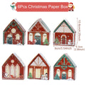 Boîte à bonbons en pain d'épices de Noël, décoration de Noël pour la maison, cadeau du Nouvel An 2024, boîte d'emballage de biscuits, ornement de Noël