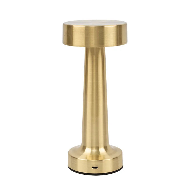Lampe de table LED Rétro Lampe de table de café pour bar, Rechargeable, Capteur tactile, sans fil, Veilleuse, Décoration de restaurant, salon