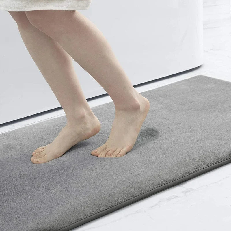 VIKAMA Alfombras de baño absorbentes de agua para el suelo, alfombras de secado rápido antideslizantes para el umbral del baño, alfombrillas antideslizantes para los pies, alfombras de aseo, decoración del hogar