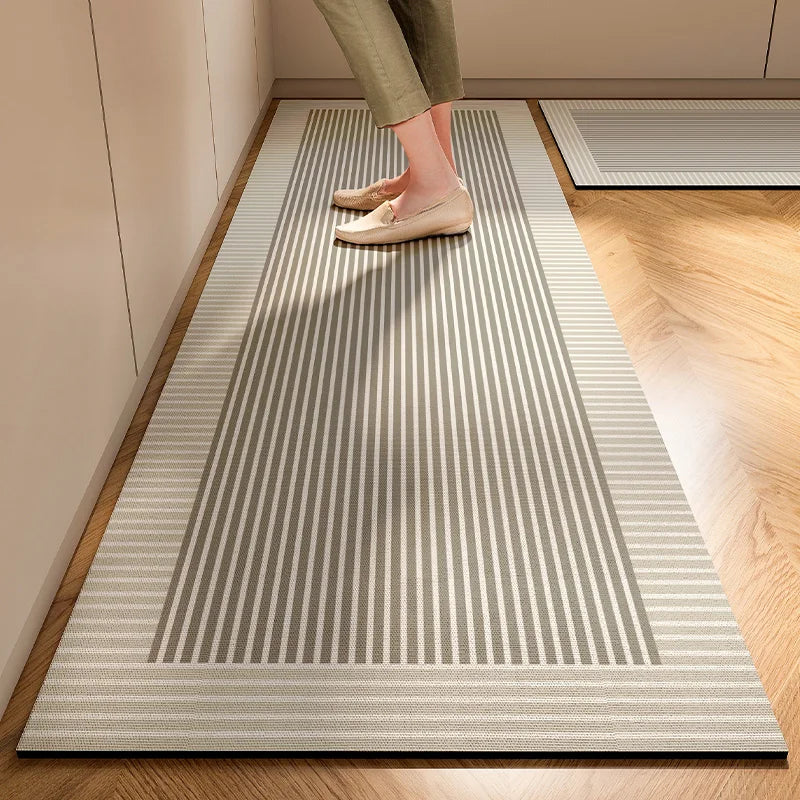 VIKAMA Alemania Alfombrillas de cocina estilo Wabi-sabi Antideslizantes Antigrasa Lavables Alfombrillas absorbentes de diatomeas Impermeables para pies