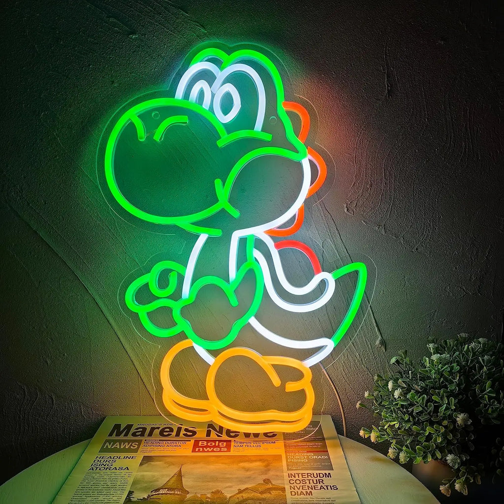 Dinosaurios Letrero de neón Bar Copa de vino Luz de neón LED Alimentado por USB para Sala de juegos Cueva de hombre Club Bar Tienda Pared Fiesta de cumpleaños