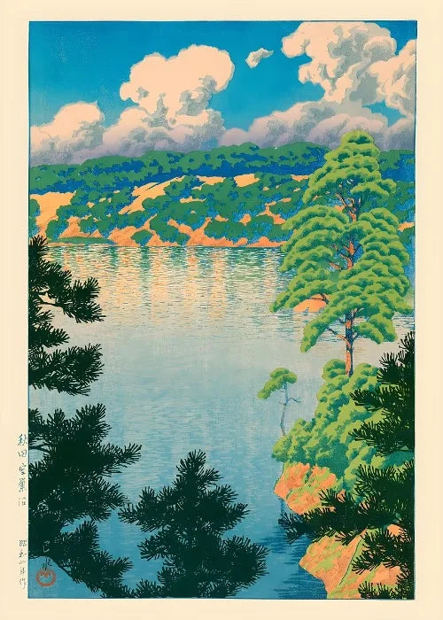 Ukiyo E Carteles Japoneses Vintage Antiguo Paisaje Japonés Bellas Artes Decoración Galería Ukiyo Impresiones Estéticas Pintura en Lienzo