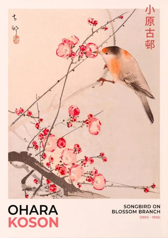 Japanese Wall Poster Vintage Japanese Fine Art Poster Ohara Koson Katsushika Hokusai Prints Canvas Painting Wall Art Decoration