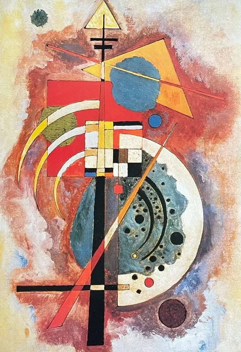 Wassily Kandinsky Descomposición Geométrica Equilibrio Póster Retro Pinturas sobre Lienzo Cuadros de Pared Decoración para el Hogar Museo